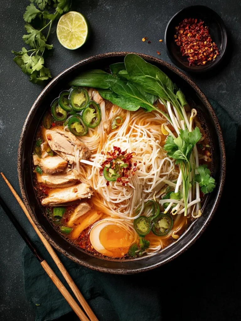 Spicy Chicken Vermicelli Soup First Image