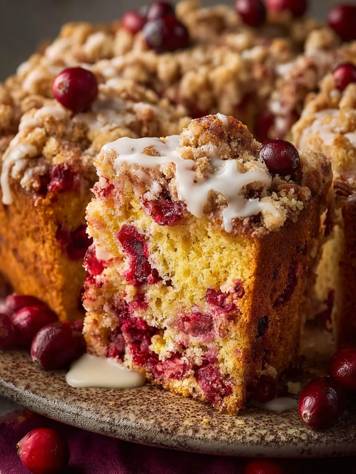 Cranberry Orange Cake with Pecan Streusel First Image