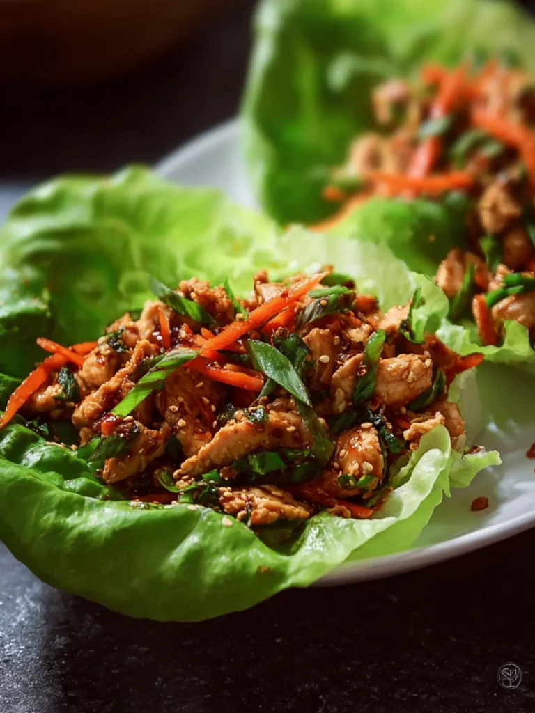 Thai Chicken Lettuce Wraps – Quick and Easy Dinner First Image