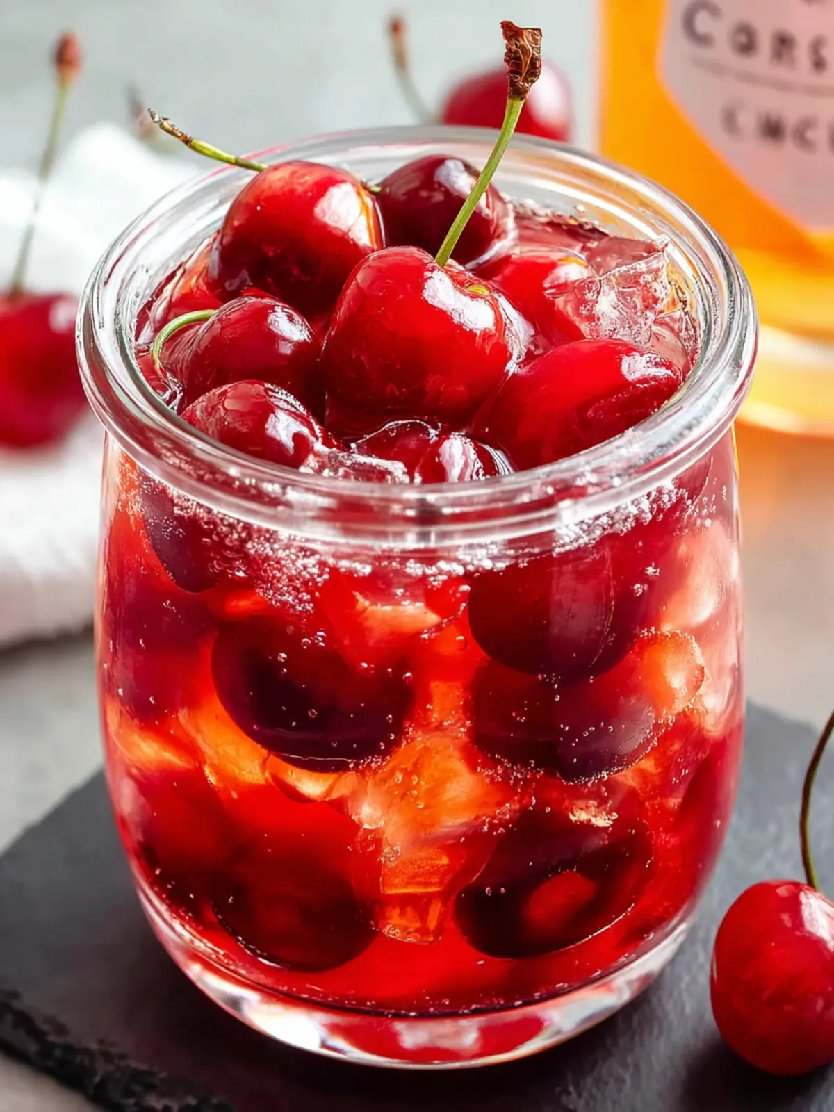 Homemade Cocktail Cherries First Image