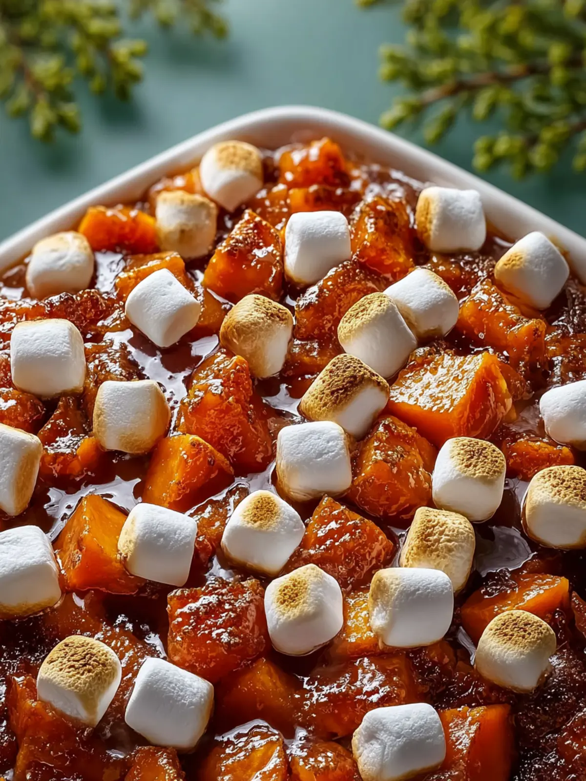 Glazed Candied Sweet Potatoes With Marshmallows First Image