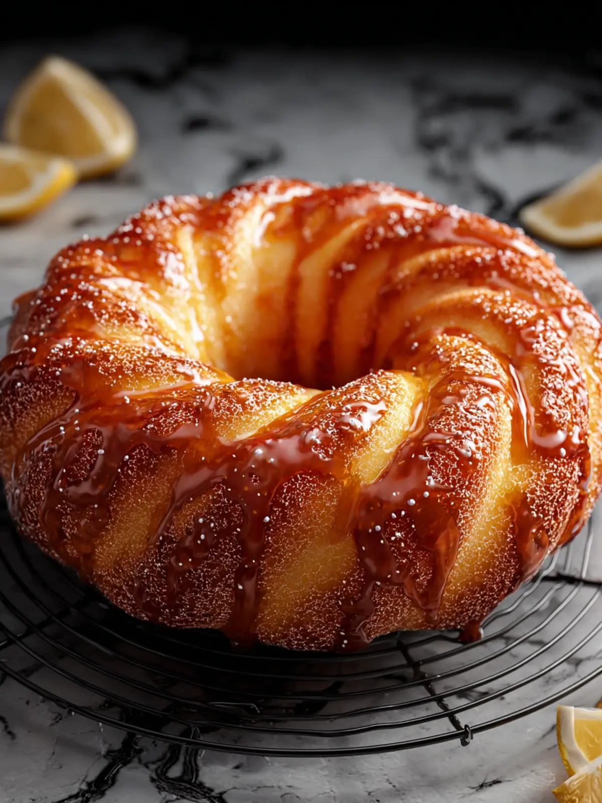 Irresistible Knotty Doughnut Cake with Spiced Glaze Recipe First Image