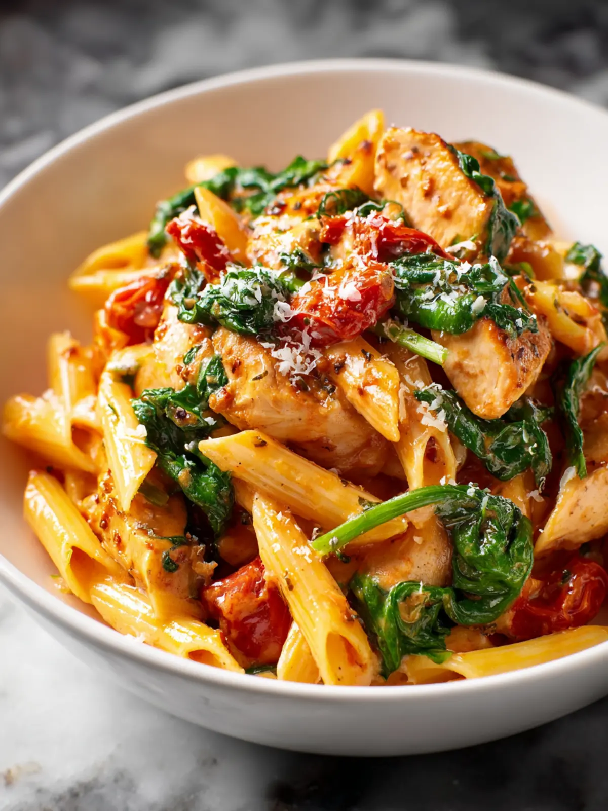 Tomato Spinach Chicken Pasta First Image