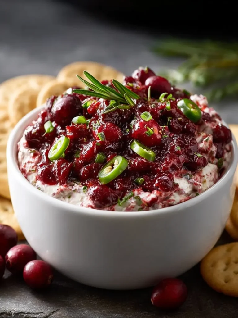 Holiday Jalapeño Cranberry Dip: The Ultimate Sweet-Heat Appetizer for Festive Gatherings First Image