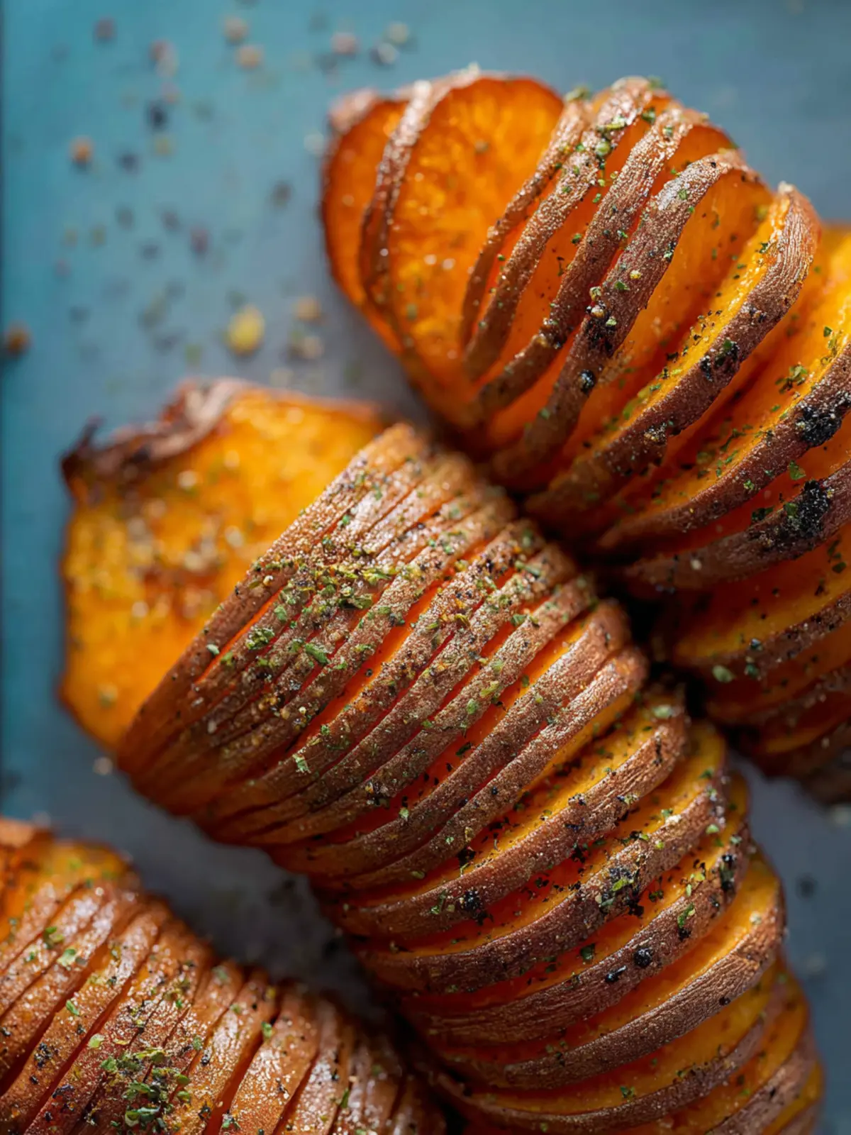 Hasselback Sweet Potatoes First Image
