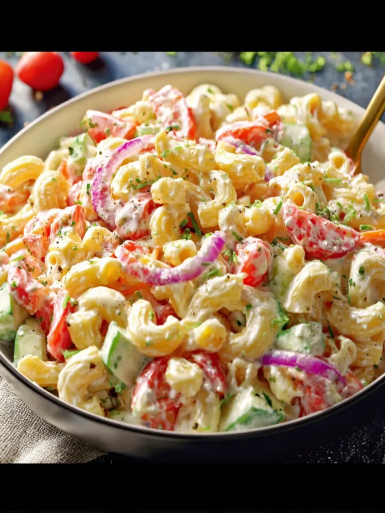 Greek Yogurt Macaroni Salad (Creamy and Light) First Image
