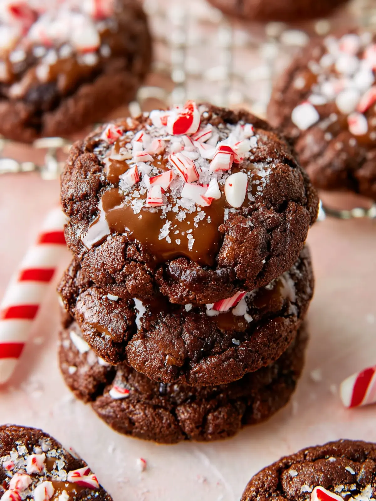 Chocolate Peppermint Cookies First Image
