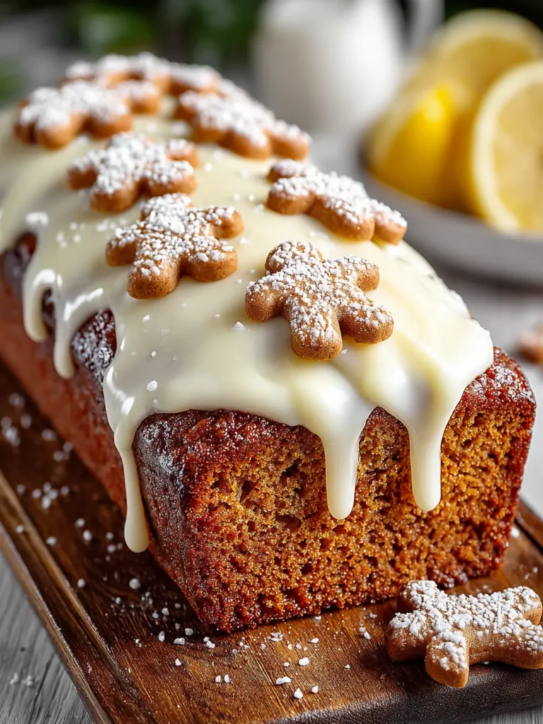 Irresistible Gingerbread Loaf with Vanilla Glaze Recipe First Image