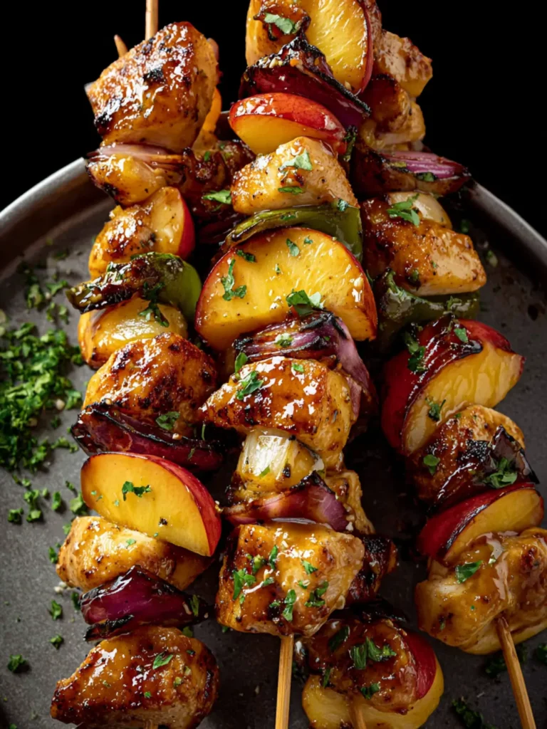 Jalapeno Peach Chicken Skewers First Image