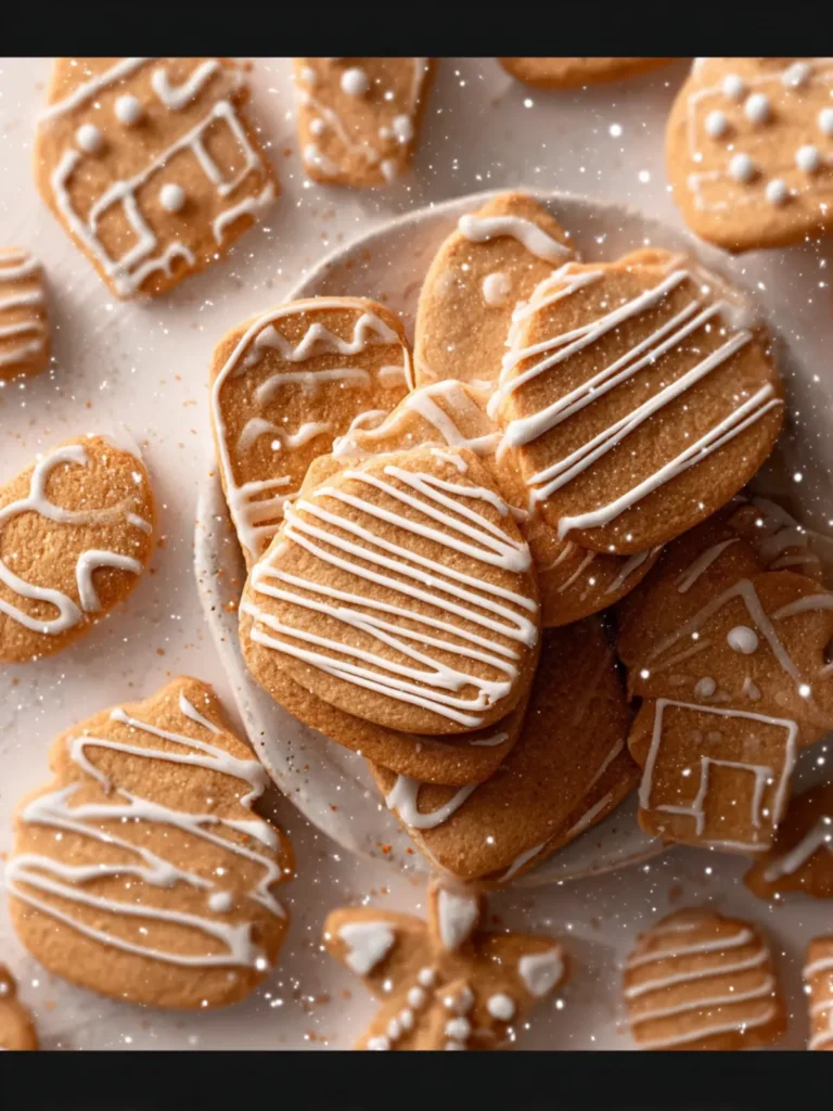 Gingerbread Shortbread Cookies First Image