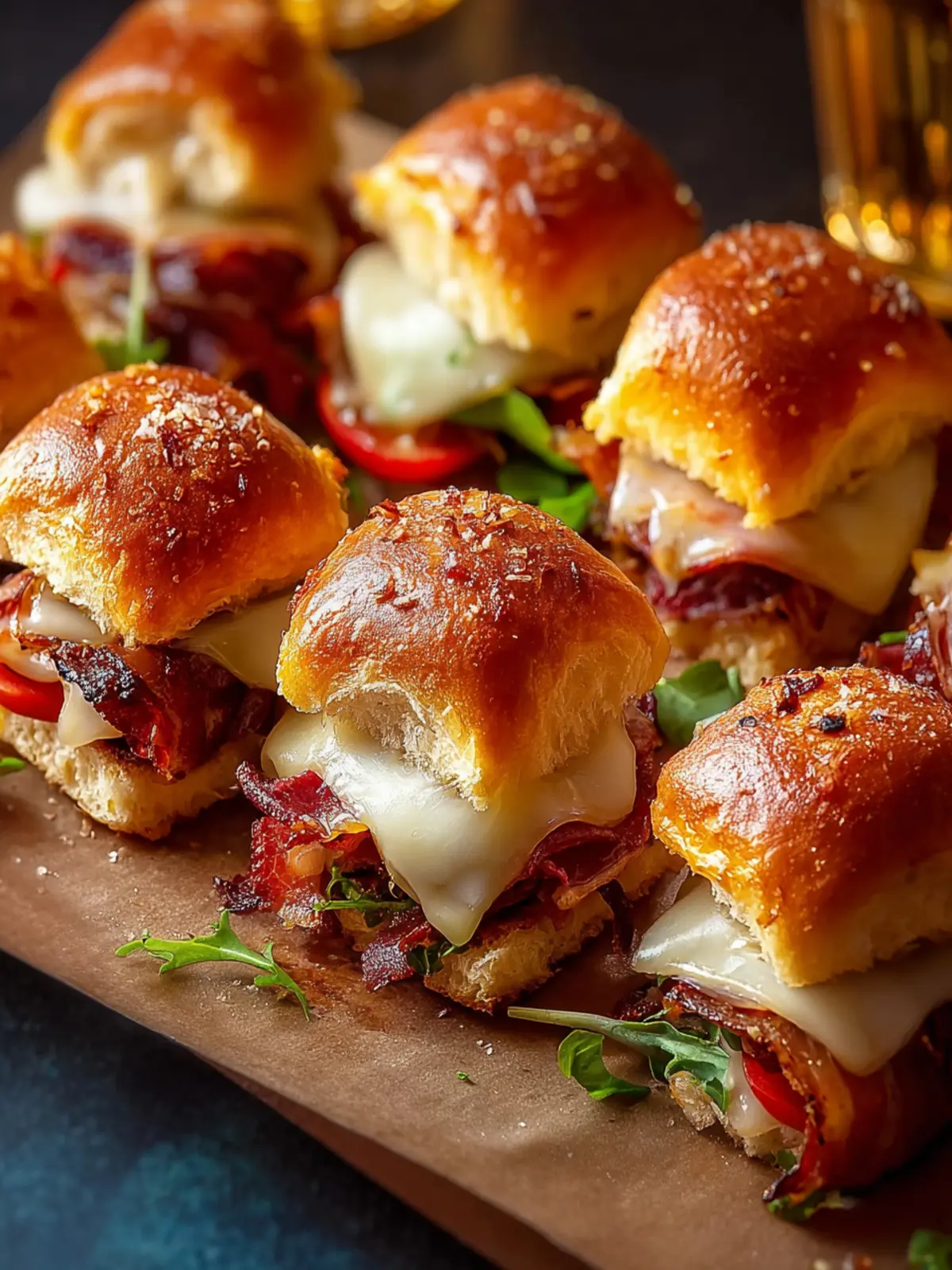 Crispy Prosciutto and Cheese Sliders: Easy Recipe First Image