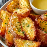 Irresistibly Crispy Garlic Parmesan Potato Wedges Recipe First Image