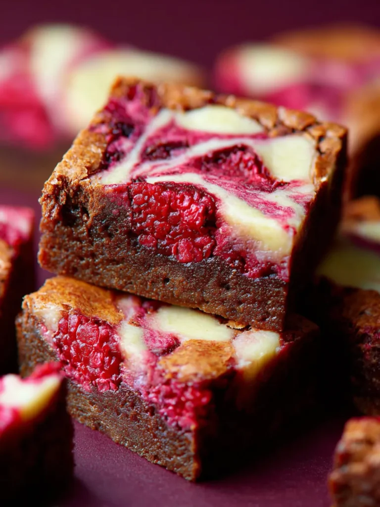 Indulge in Raspberry White Chocolate Swirl Brookies First Image