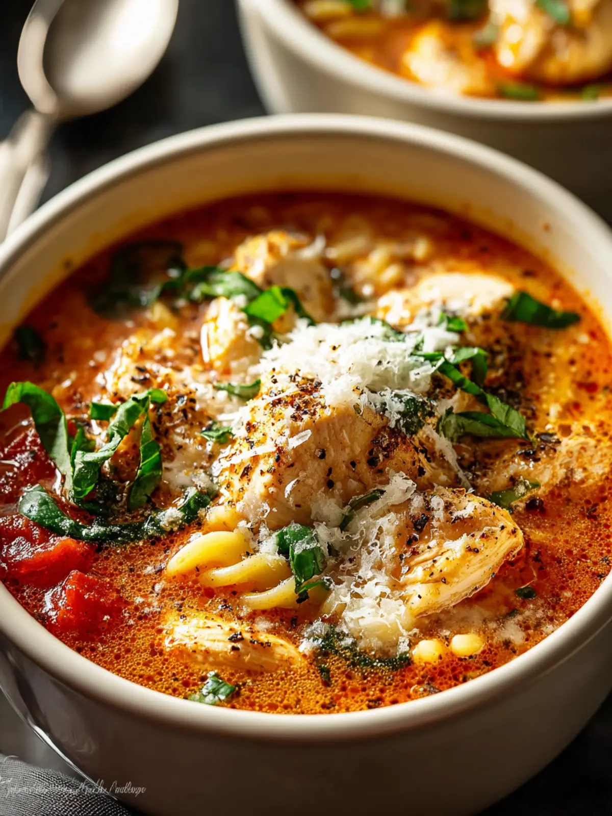 Crockpot Chicken Parmesan Soup: Easy Comfort Food Delight First Image