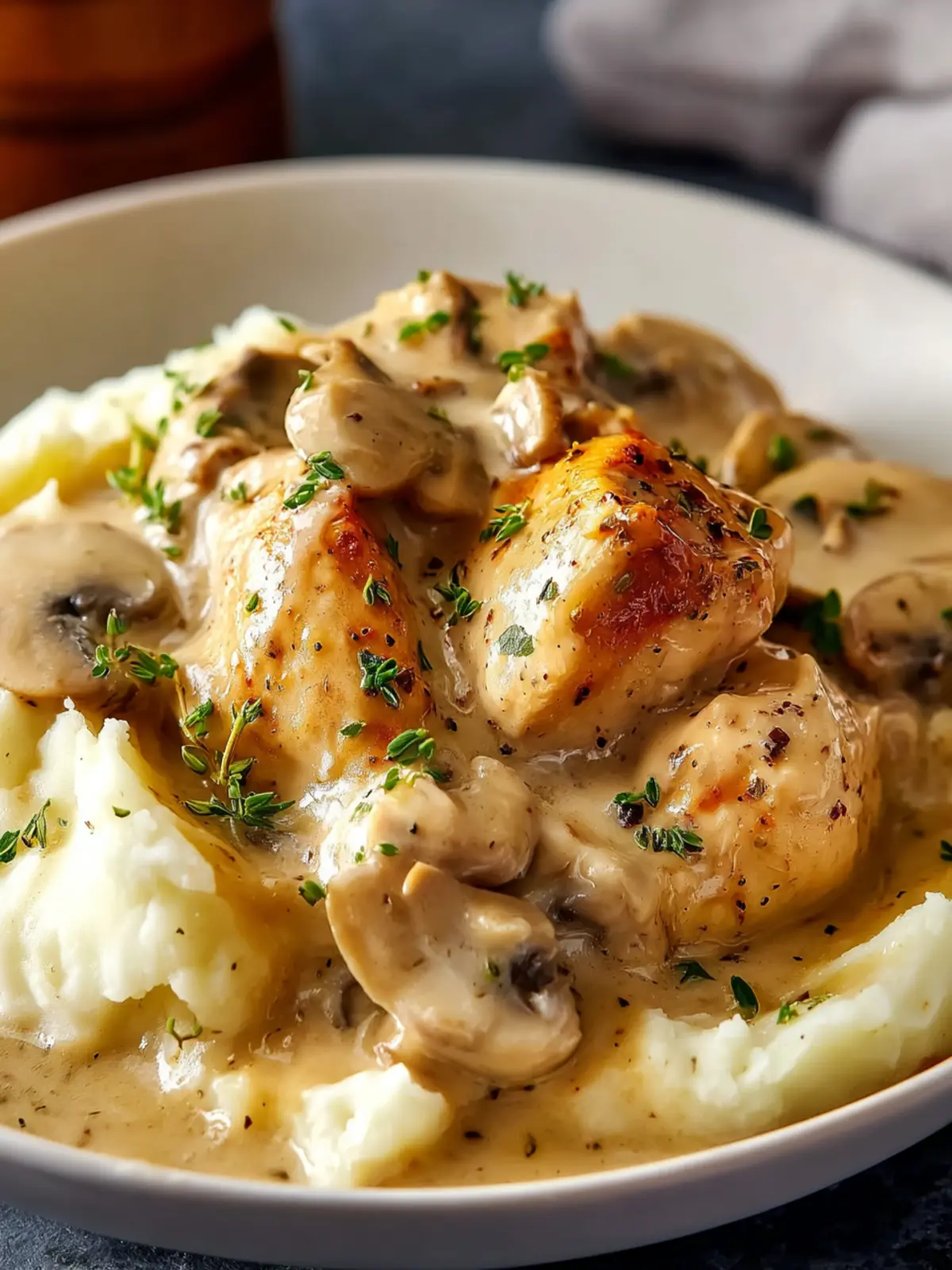 Slow Cooker Creamy Chicken & Gravy First Image