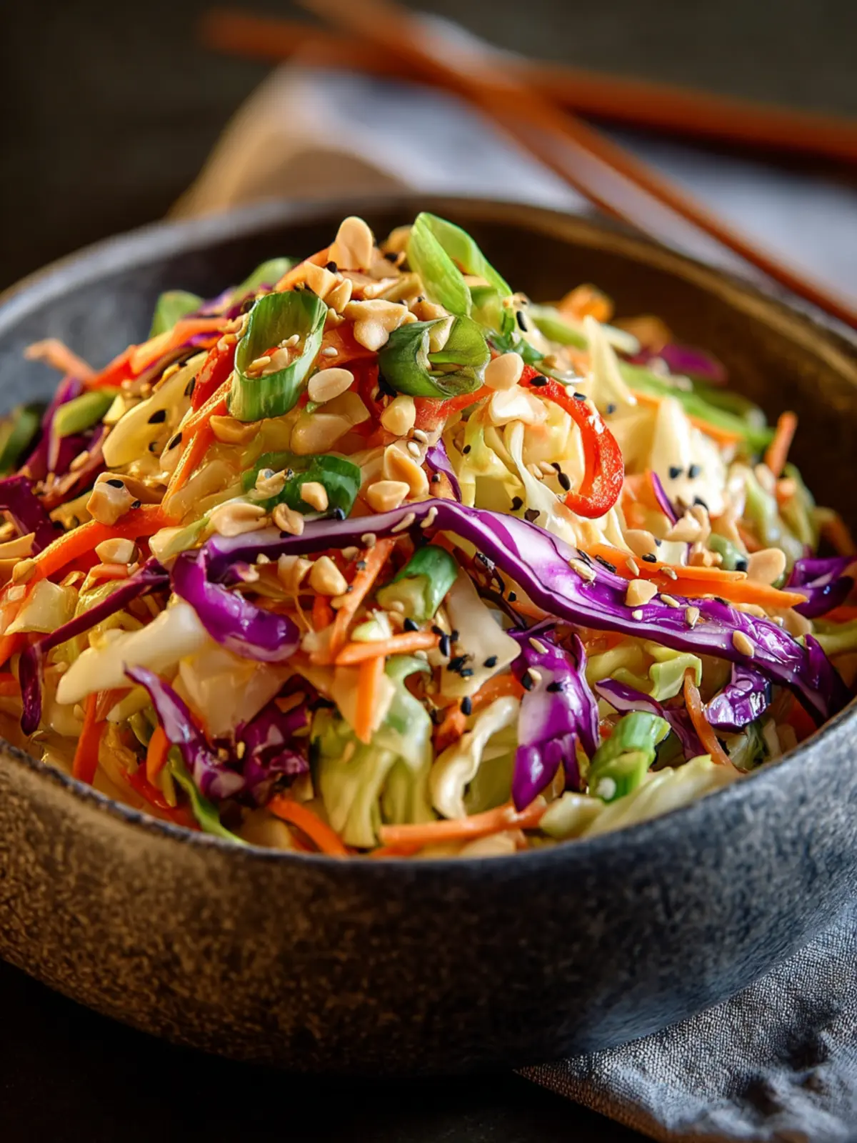 Irresistible Asian Peanut Cabbage Slaw Recipe Delight First Image