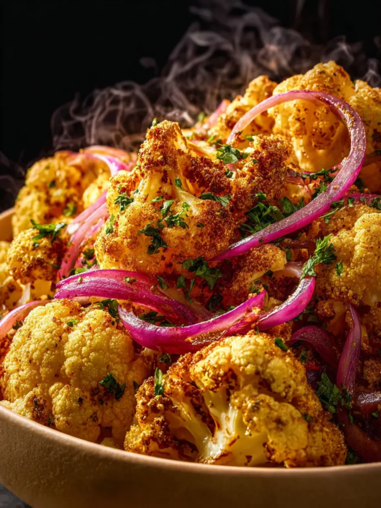 Air-Fryer Cauliflower with Red Onion and Ras al Hanout First Image
