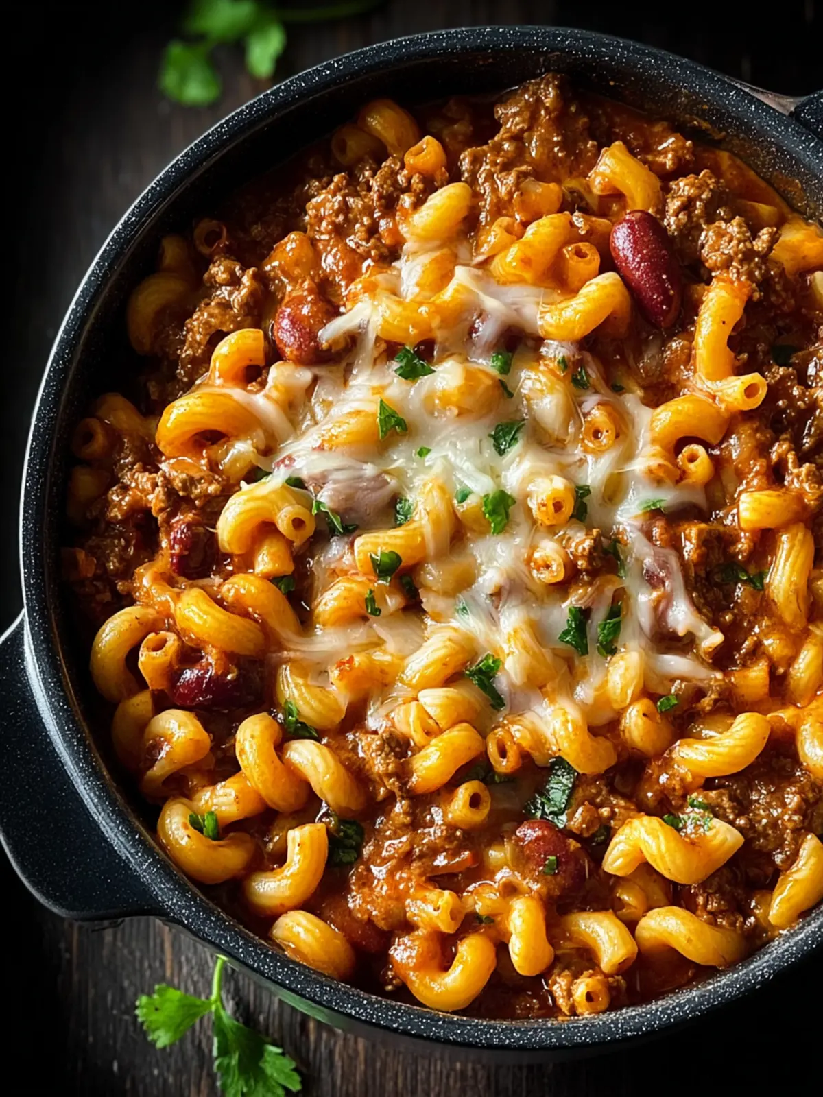 One Pot Chili Mac and Cheese First Image