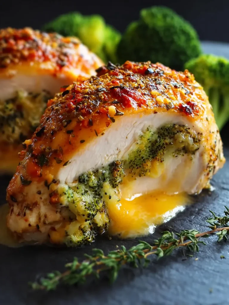 Broccoli Cheddar Stuffed Chicken: A Delicious Recipe! First Image