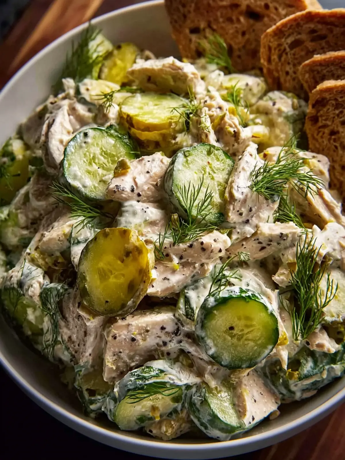 Savory Dill Pickle Chicken Salad First Image