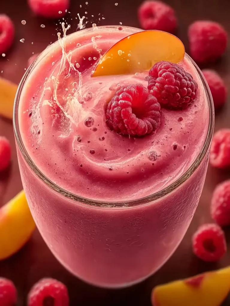 Raspberry Peach Smoothie: An Incredible Ultimate Recipe for a Refreshing Treat First Image