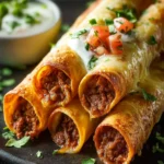 Crispy Cheesy Beef Taquitos First Image