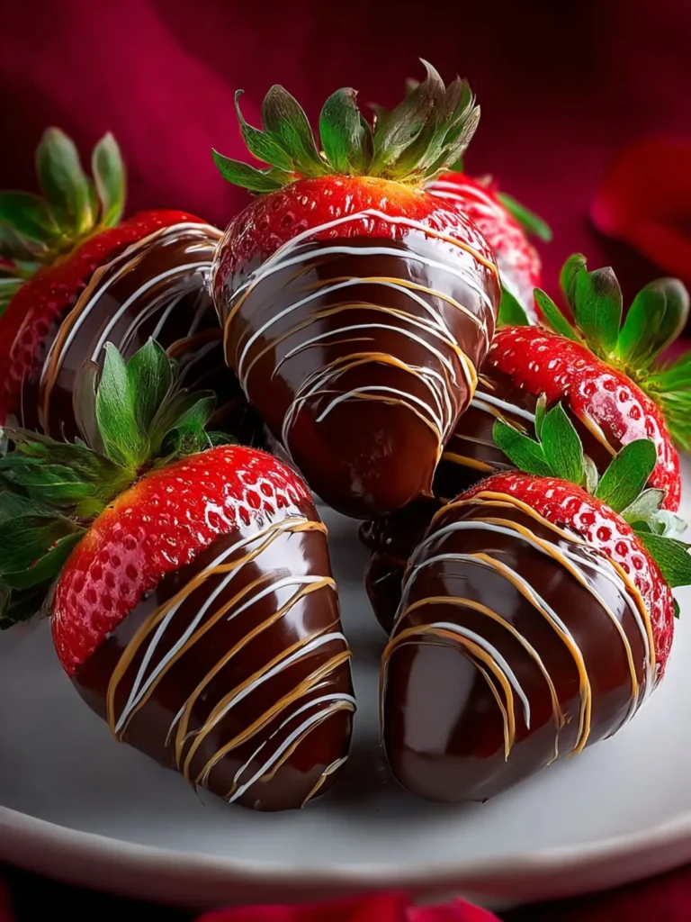 Indulge in Valentine’s Day Chocolate Covered Strawberries First Image