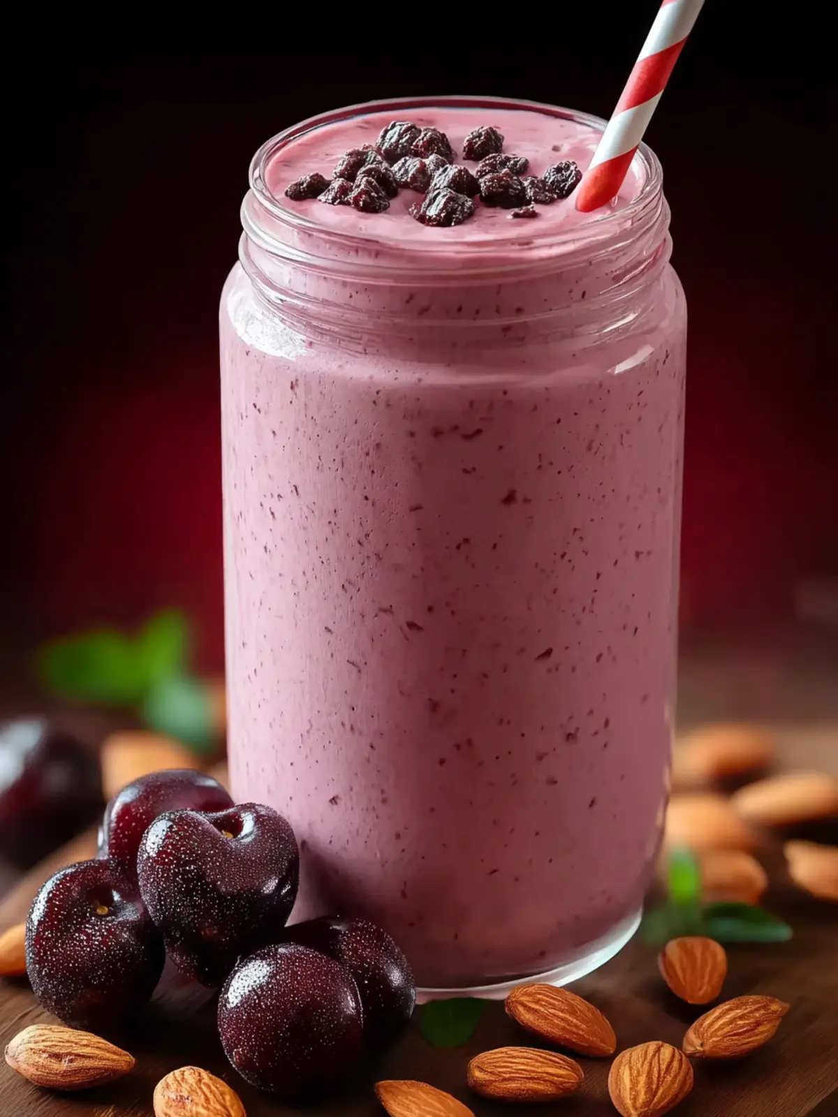 Healthy Cherry Almond Smoothie: The Incredible Ultimate Recipe First Image