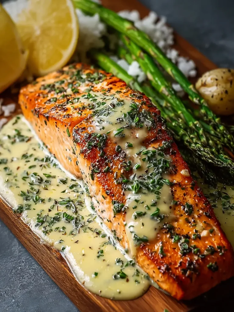 Creamy Garlic Butter Salmon First Image