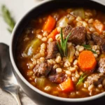 Flavorful Beef Barley Soup First Image