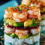 Irresistible Shrimp Sushi Stacks: A Flavor Explosion! First Image