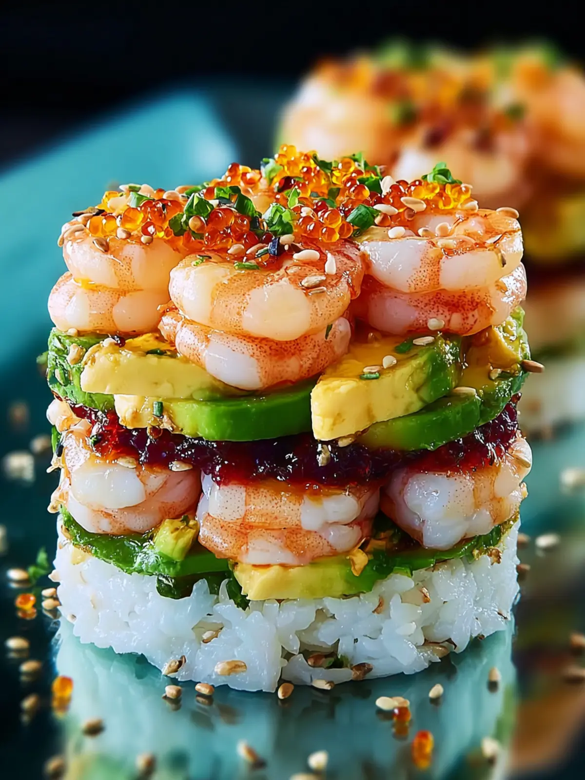 Irresistible Shrimp Sushi Stacks: A Flavor Explosion! First Image