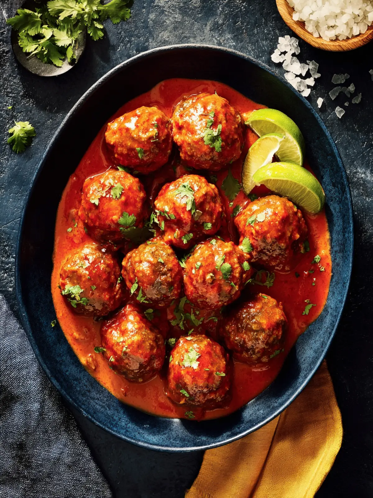 Mexican Meatballs in Creamy Enchilada Sauce First Image