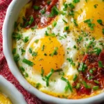 Sun Dried Tomato Baked Eggs First Image
