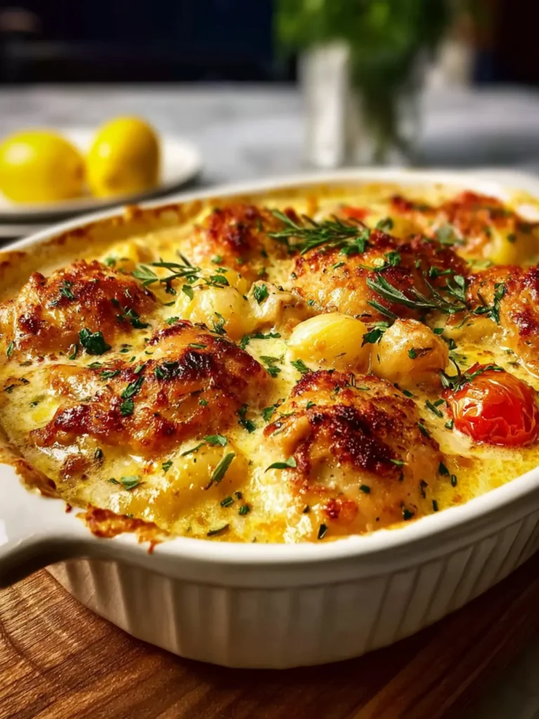 Creamy French Chicken Casserole First Image