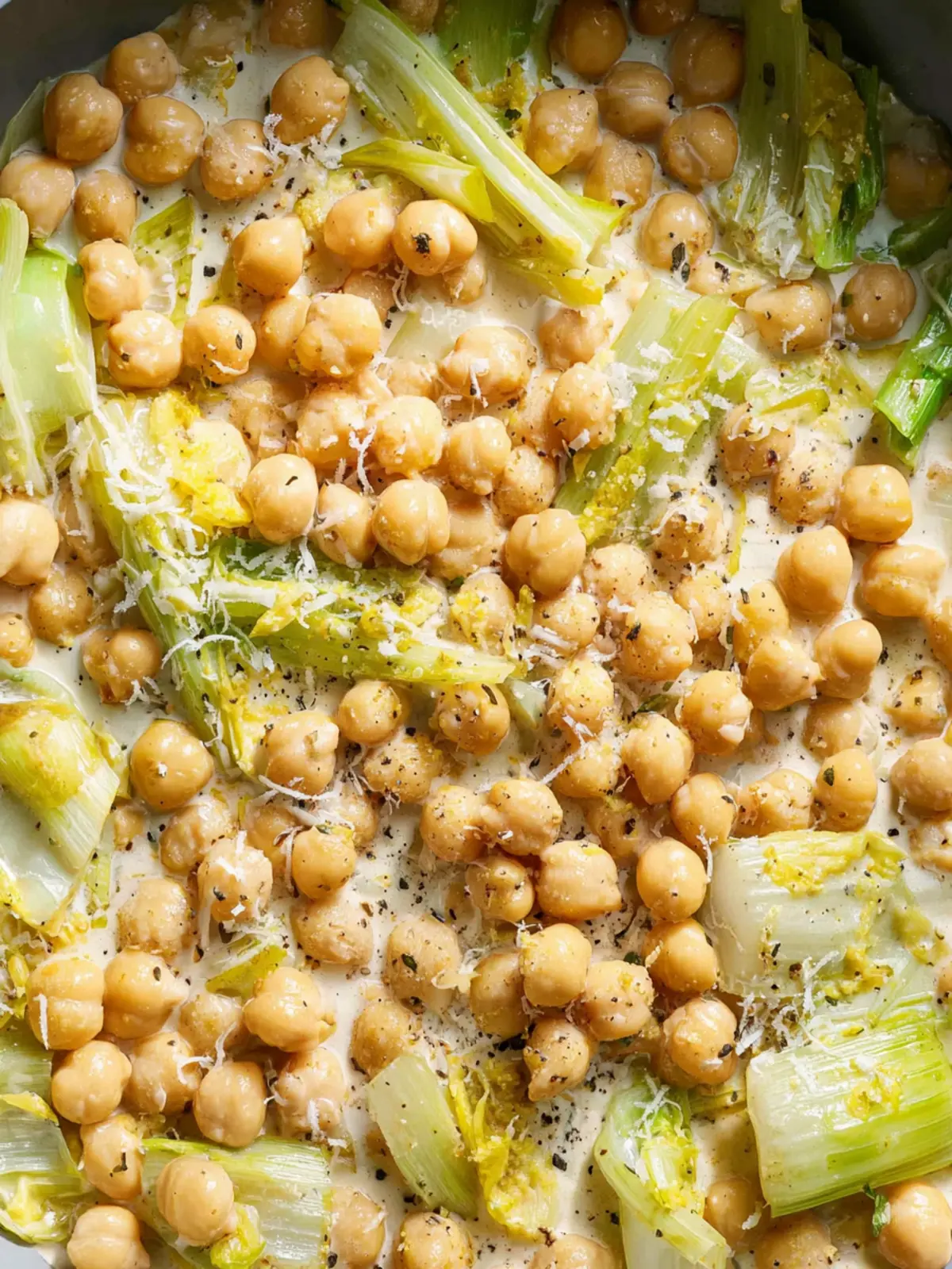 Creamy Lemon Chickpeas & Leeks First Image