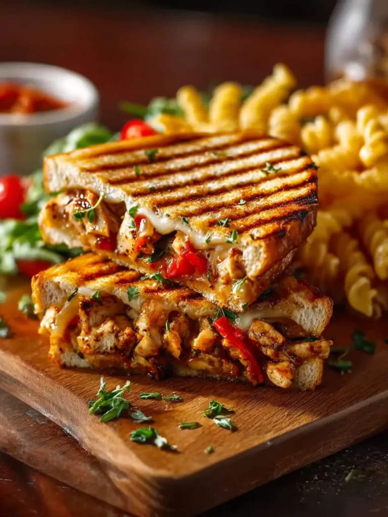 Honey Pepper Chicken Panini Pasta: A Cozy Comfort Dish with a Sweet and Savory Twist First Image