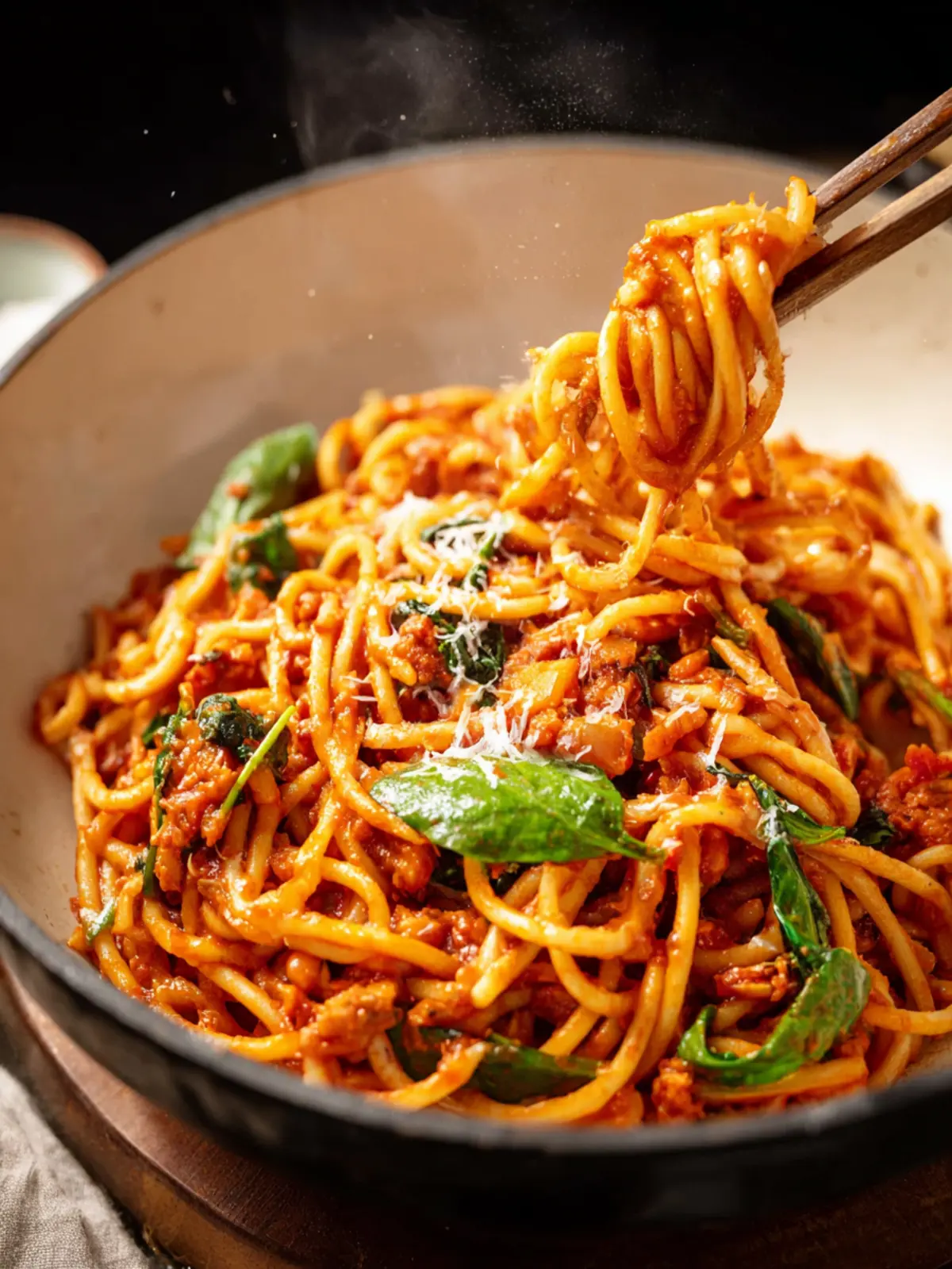 One Pot Vegetarian Spaghetti First Image
