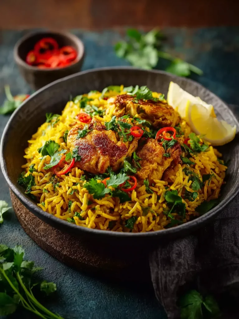 Turmeric Chicken Rice First Image