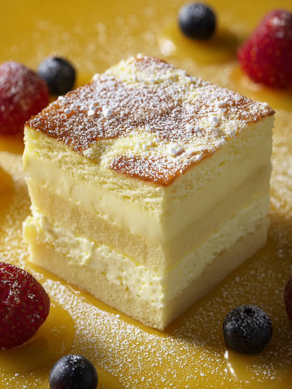 Vanilla Magic Custard Cake First Image