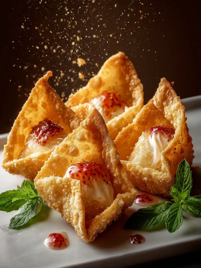 Fried Cheesecake Wontons First Image