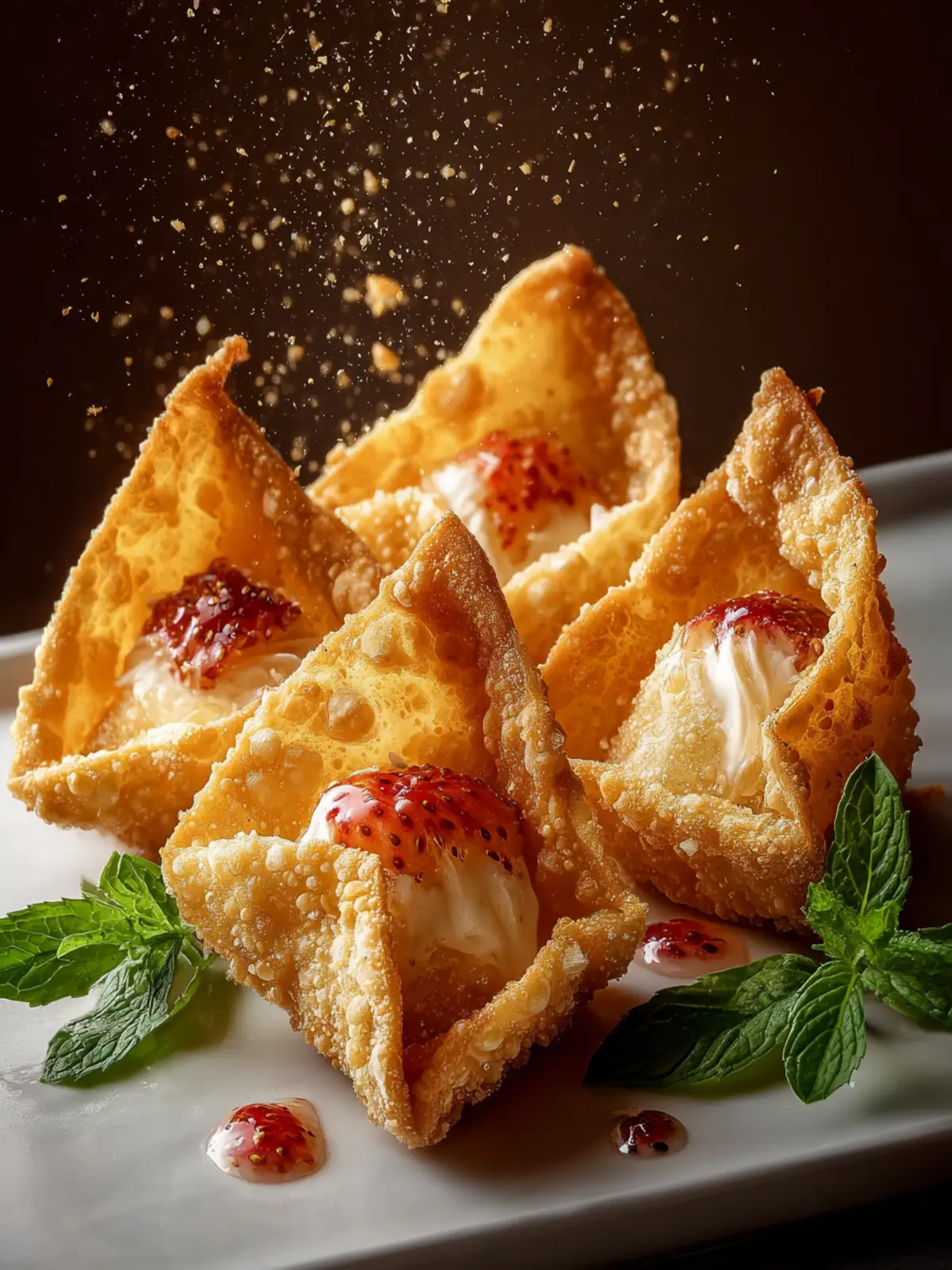 Fried Cheesecake Wontons First Image