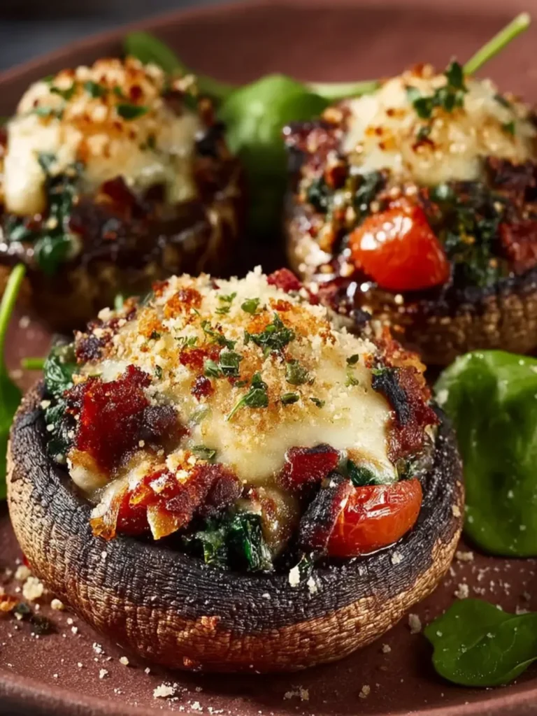 Stuffed Portobello Mushrooms First Image
