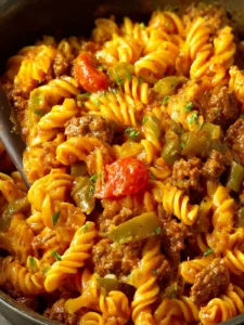 cheeseburger pasta one pot First Image